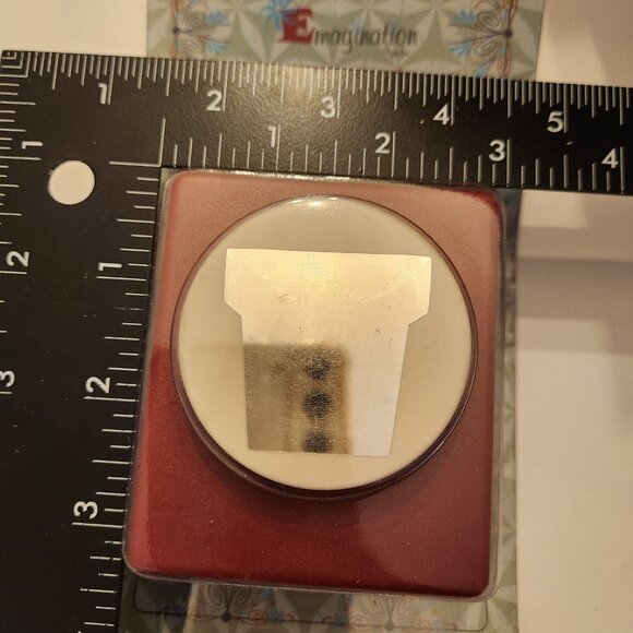 Flower Pot Super Jumbo Hole Punch Emagination paper Scrapbook Craft Shape Garden - Picture 2 of 5